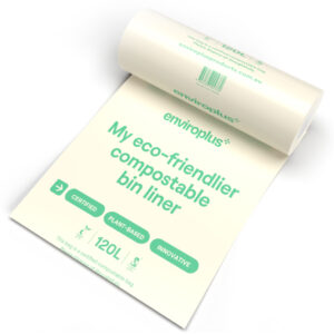 Enviroplus® Compostable Bin Liners – 120L (Carton of 100)